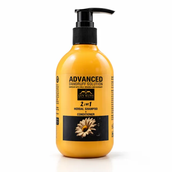Luv Kush Advanced Dandruff Solution 2-in-1 Herbal Shampoo + Conditioner – 250 ml