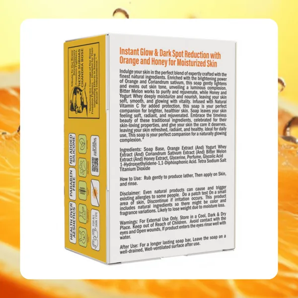 Luv Kush Orange & Honey Luxury Herbal Soap – 100 g, Soaps (image 2)