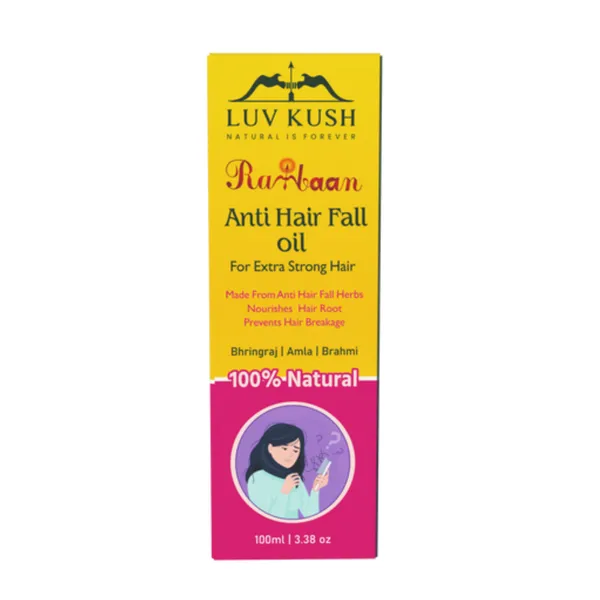 Luv Kush Rambaan Anti Hair Fall Oil – 100 ml, Natural Hair Care (image 2)