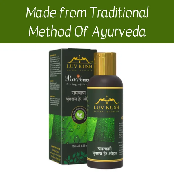 Luv Kush Rambaan Bhringraj Hair Oil – 100 ml, Natural Hair Care (image 4)
